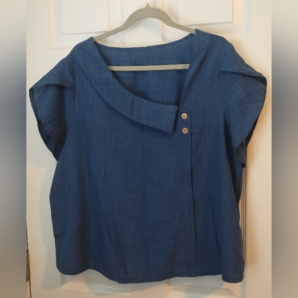 Shein Curve Blue Women's Top NWT